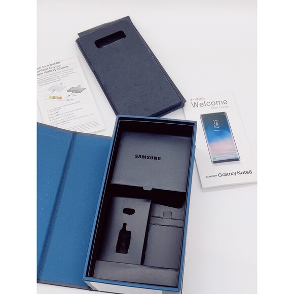 Samsung Galaxy NOTE 8 T Mobile Cell Phone Packaging EMPTY BOX ONLY For Resale! - Picture 7 of 9